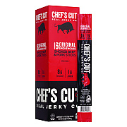 Chefs Cut Real Jerky Original Smokehouse Beef & Pork Meat Stick, 1 oz Individually Wrapped, 16/Carton (GRR22002354)