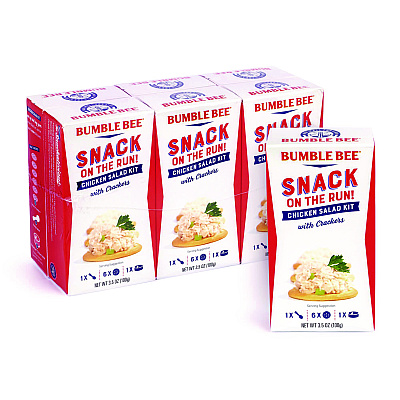 Bumble Bee Snack on the Run Chicken Salad Kit with Crackers, 3.5 oz Box, 6/Carton (GRR22002355)