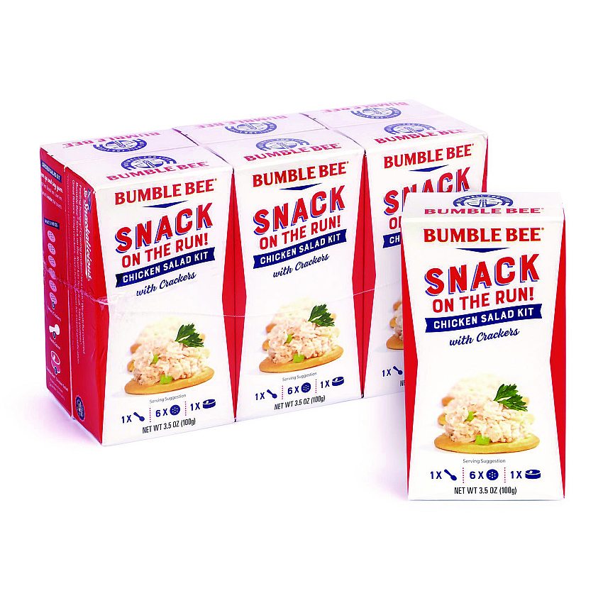 Bumble Bee Snack on the Run Chicken Salad Kit with Crackers, 3.5 oz Box, 6/Carton (GRR22002355)