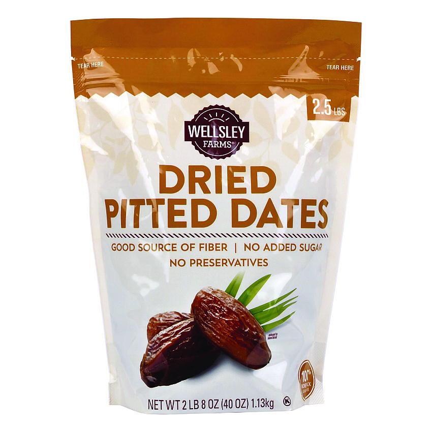 Wellsley Farms Dried Pitted Dates, 40 oz Bag (GRR22002363)
