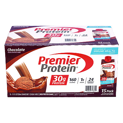 Premier Protein Chocolate Shake, 11 oz, 15/Carton (GRR22002369)