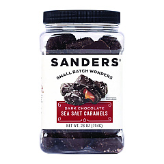 Performance Food Group Dark Chocolate Caramel Sea Salt Tub, Dark Chocolate Caramel, 28 oz Tub (GRR22002313)
