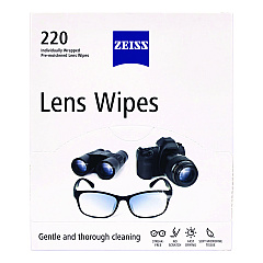 Zeiss Lens Wipes, 6 x 5, 220/Carton (GRR22002393)
