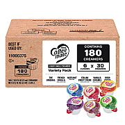 Coffee-mate Variety Pack, Assorted Flavors, 0.38 oz Mini Cups, 180/Carton (GRR60003005)