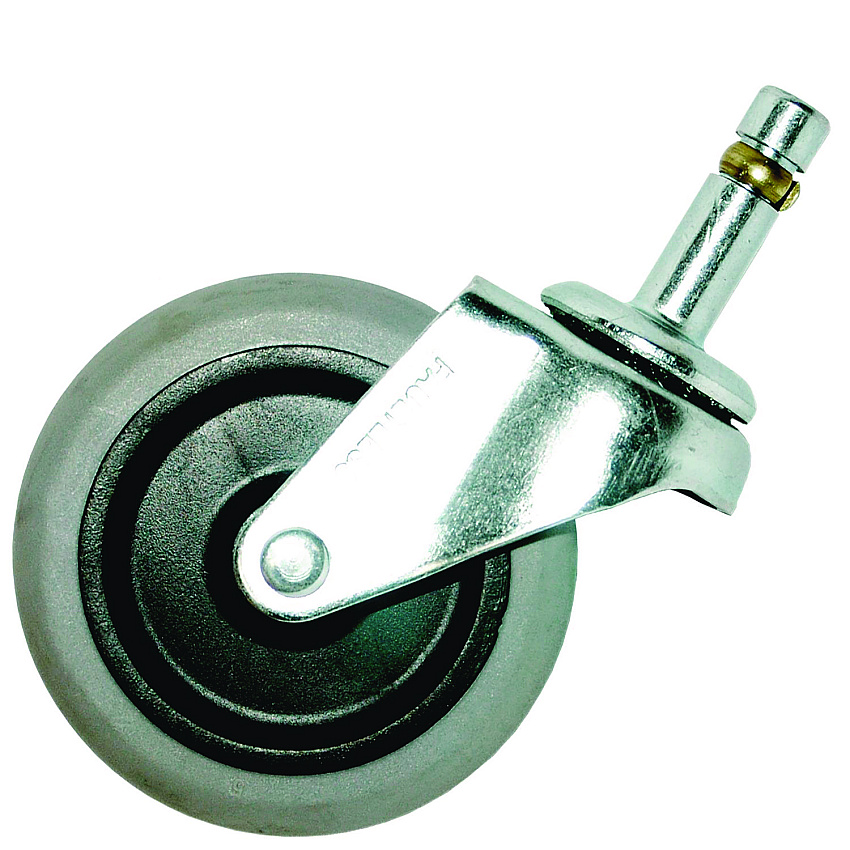 Rubbermaid Commercial 3" Swivel Caster, Grip Ring Stem, 3" Wheel, Black/Gray (SGS2640M10000)