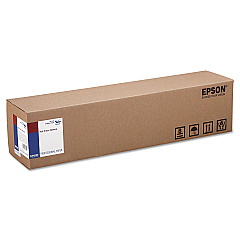Epson Hot Press Natural Fine Art Paper Roll, 16 mil, 24" x 50 ft, Smooth Matte Natural (EPSS042324)