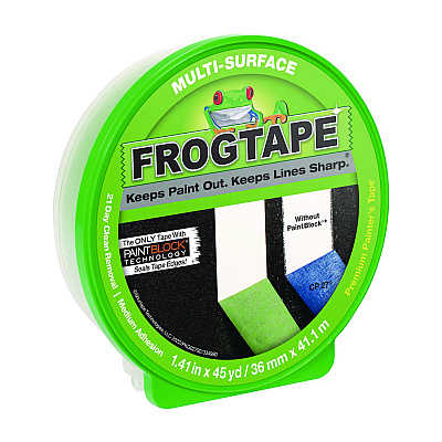Duck FrogTape Multi-Surface Painting Tape, 1.41" x 45 yds, Green (DUC1396747)
