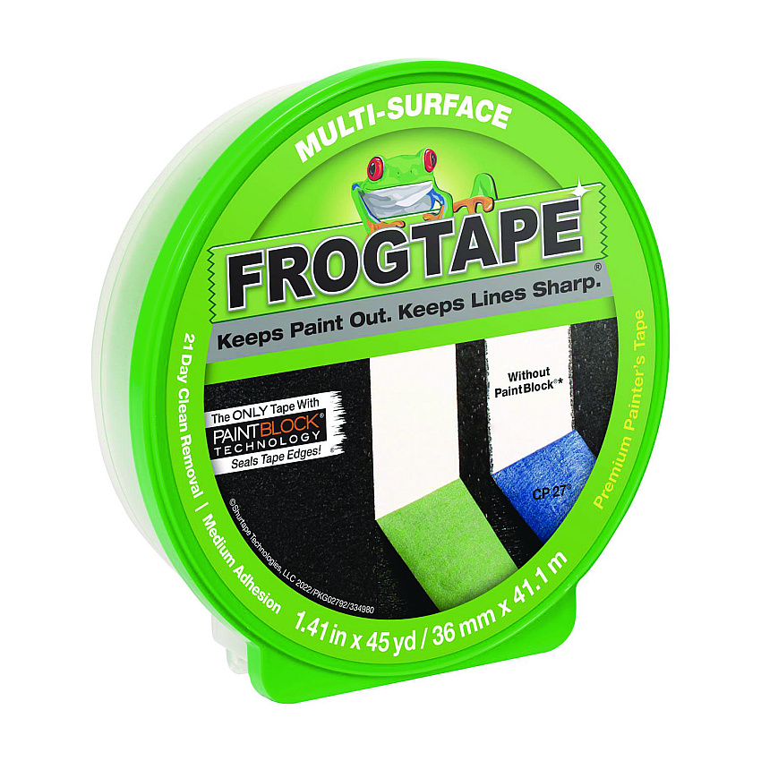 Duck FrogTape Multi-Surface Painting Tape, 1.41" x 45 yds, Green (DUC1396747)