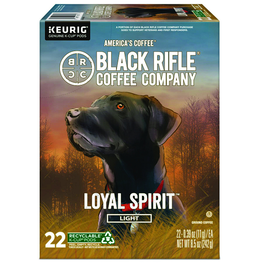 Black Rifle Coffee Company Loyal Spirit Coffee K-Cups, 22/Box (GMT0571)