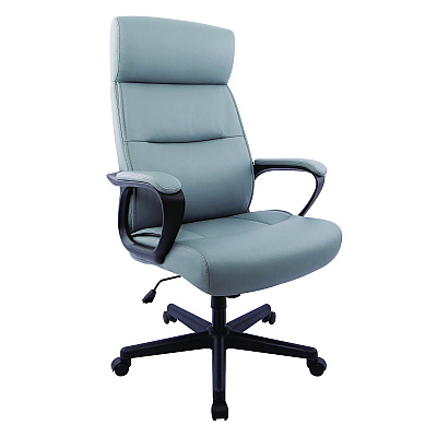 Alera Oxnam Series High-Back Task Chair, Supports Up to 275 lb, 17.56 to 21.38 Seat Height, Gray Seat, Gray Back, Black Base (ALEON41B49)