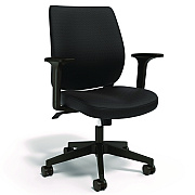 Alera Wessex Ergonomic Fabric Task Chair, Supports Up to 275 lb, 17.13 to 20.83 Seat Height, Black Seat/Back, Black Base (ALEWX4217)