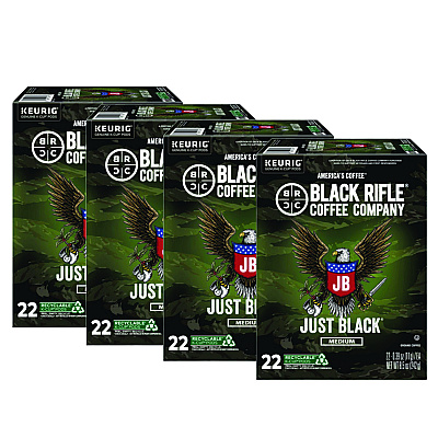 Black Rifle Coffee Company Just Black Coffee K-Cups, 88/Carton (GMT0547CT)