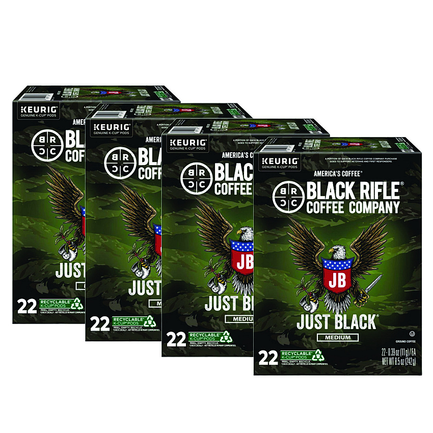 Black Rifle Coffee Company Just Black Coffee K-Cups, 88/Carton (GMT0547CT)