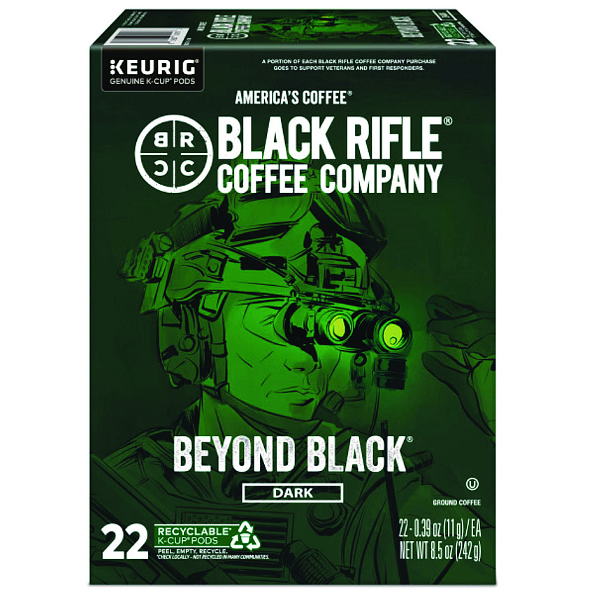 Black Rifle Coffee Company Beyond Black Coffee K-Cups, 22/Box (GMT0499)