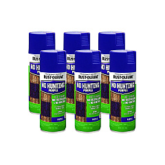 Rust-Oleum Specialty No Hunting Purple Spray Paint, Flat No Hunting Purple, 12 oz Aerosol Can, 6/Carton (RST270970CT)