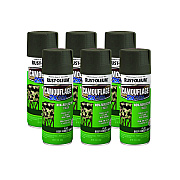 Rust-Oleum Camouflage Spray Paint, Flat Deep Forest Green, 12 oz Aerosol Can, 6/Carton (RST279175CT)