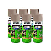 Rust-Oleum Camouflage Spray Paint, Flat Khaki, 12 oz Aerosol Can, 6/Carton (RST279177CT)