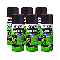 Rust-Oleum Camouflage Spray Paint, Flat Earth Brown, 12 oz Aerosol Can, 6/Carton (RST279178CT)