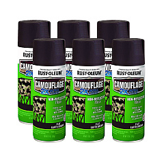 Rust-Oleum Camouflage Spray Paint, Flat Earth Brown, 12 oz Aerosol Can, 6/Carton (RST279178CT)