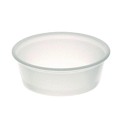 Pactiv Evergreen Plastic Portion Cup, 1.5 oz, Translucent, 125/Sleeve, 20 Sleeves/Carton (PCTSPP150)