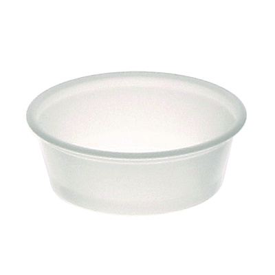 Pactiv Evergreen Plastic Portion Cup, 1.5 oz, Translucent, 125/Sleeve, 20 Sleeves/Carton (PCTSPP150)