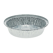 Pactiv Evergreen Aluminum Take-Out Container, 24 oz, 7" Diameter x 1.53"h, Silver, 250/Carton (PCTY52730)