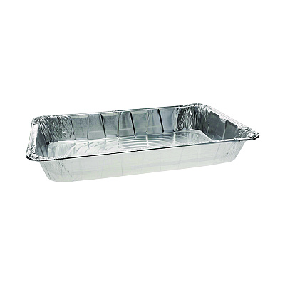 Pactiv Evergreen Aluminum Steam Table Pan, Full-Size Deep, 3.4" Deep, 19.6 x 11.6, 40/Carton (PCTY6050XH)