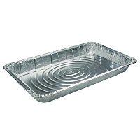 Pactiv Evergreen Aluminum Steam Table Pan, Full-Size Medium, 2.2" Deep, 19.6 x 11.6, 40/Carton (PCTY6120XH)