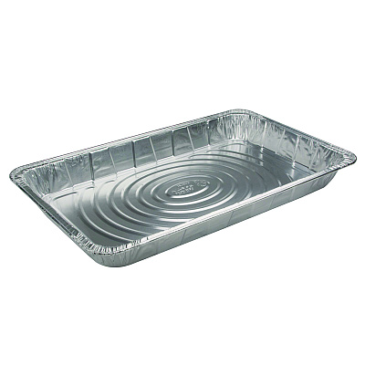 Pactiv Evergreen Aluminum Steam Table Pan, Full-Size Medium, 2.2" Deep, 19.6 x 11.6, 40/Carton (PCTY6120XH)