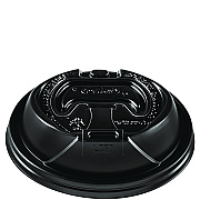 Dart Optima Reclosable Lids for Hot Paper Cups, 12 oz to 24 oz Hot Paper Cups, Black, 1,200/Carton (DCCOPT1224TGB)