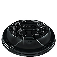 Dart Optima Reclosable Lids for Hot Paper Cups, 12 oz to 24 oz Hot Paper Cups, Black, 1,200/Carton (DCCOPT1224TGB)