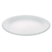 Pactiv Evergreen Placesetter Satin Non-Laminated Foam Dinnerware, Plate, 9" dia, White, 500/Carton (PCTYTH10009STEC)