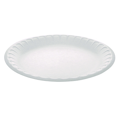 Pactiv Evergreen Placesetter Satin Non-Laminated Foam Dinnerware, Plate, 9" dia, White, 500/Carton (PCTYTH10009STEC)