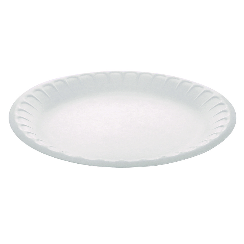 Pactiv Evergreen Placesetter Satin Non-Laminated Foam Dinnerware, Plate, 9" dia, White, 500/Carton (PCTYTH10009STEC)