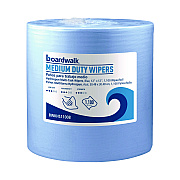 Boardwalk Hydrospun Wipers, Medium Duty, 12 x 12, Blue, 1,100/Roll (BWKHS1100B)