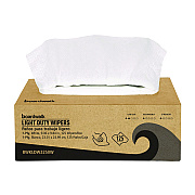 Boardwalk One-Ply Paper Wipers, 9.84 x 9.06, White, 125 Wipers/Box, 18 Boxes/Carton (BWKLDW2250W)