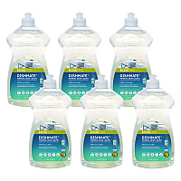 ECOS PRO Dishmate Manual Dish Liquid, Free and Clear, 25 oz Squeeze Bottle, 6/Carton (EOPPL97216CT)