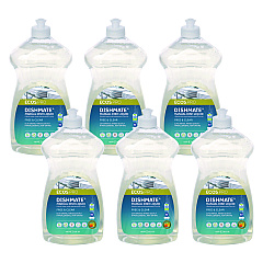 ECOS PRO Dishmate Manual Dish Liquid, Free and Clear, 25 oz Squeeze Bottle, 6/Carton (EOPPL97216CT)