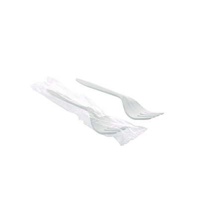 Pactiv Evergreen Fieldware Cutlery, Individually Wrapped, Fork, White, 1,000/Carton (PCTFKFWCH)