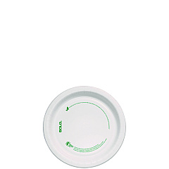 Solo Compostable Paper Dinnerware, ProPlanet, Plate, 6" dia, White, 125/Pack (SCCMP6PLANETPK)