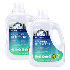 ECOS PRO Laundry Detergent Liquid, Magnolia and Lily Scent, 170 oz Jug, 2/Carton (EOPPL937202CT)