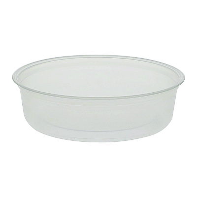 Fabri-Kal Microwavable Deli Containers, 6 oz, 4.6" Diameter x 1.3" h, Clear, Plastic, 500/Carton (FABPK6SC)