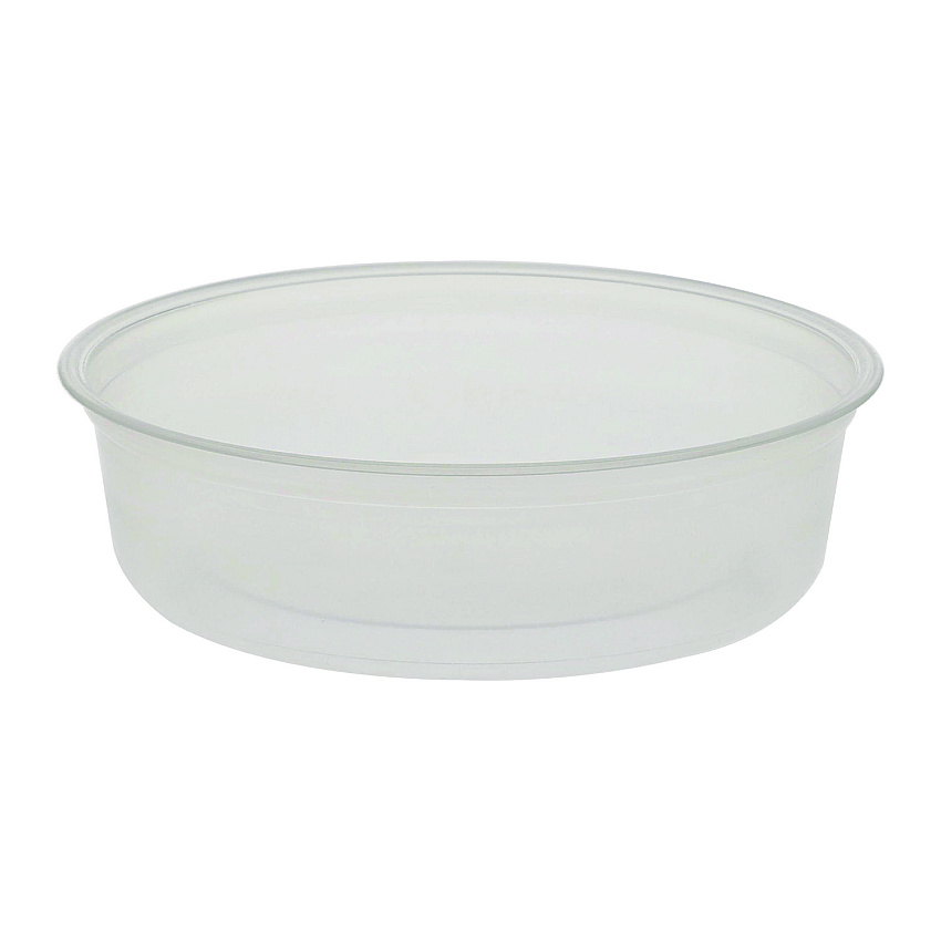 Fabri-Kal Microwavable Deli Containers, 6 oz, 4.6" Diameter x 1.3" h, Clear, Plastic, 500/Carton (FABPK6SC)