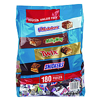 MARS Minis Variety Pack, Chocolate, 49.44 oz Bag, 180 Pieces (GRR22002451)