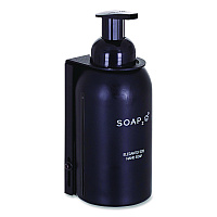 SOAP2O Elegantly Eco Glass Bottle for Foaming Hand Soap, Black (SZOS2OMD350BDEA)