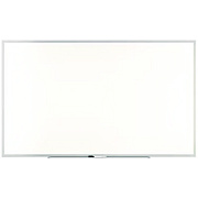 TRU RED Melamine Dry Erase Board, 60" x 36", White Surface, Gray/Natural Aluminum Frame (TUDTR59353)