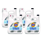 Tide Hygienic Clean Heavy 10x Duty Liquid Laundry Detergent, Unscented, 146 oz Bottle (PGC3077209452)