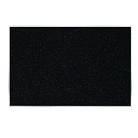 Ghent Recycled Bulletin Board, 87.91 x 48.5, Confetti Surface, Satin Aluminum Frame (GHEATR47CF)