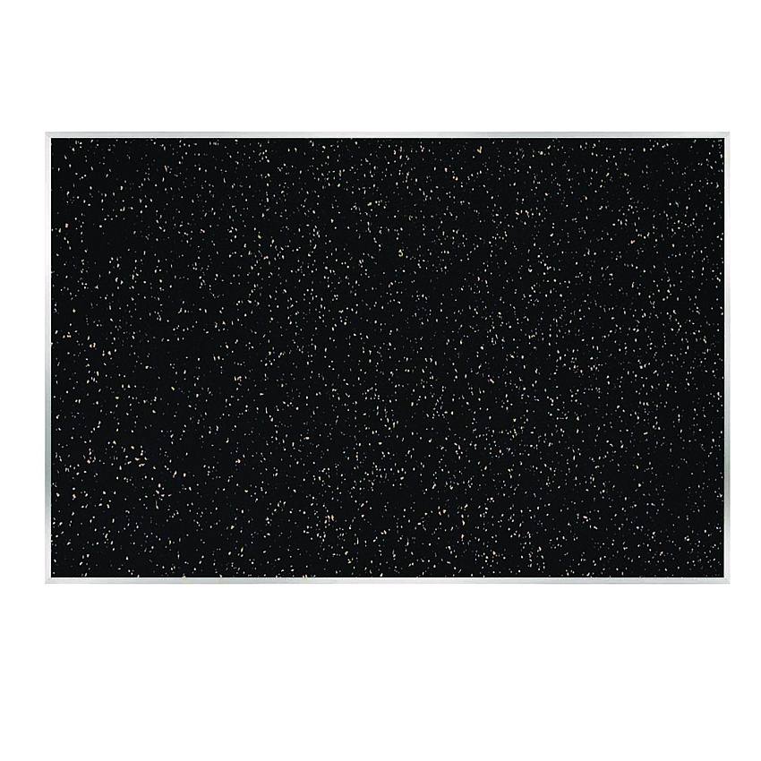 Ghent Recycled Bulletin Board, 87.91 x 48.5, Tan Speckled Surface, Satin Aluminum Frame (GHEATR47TN)