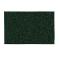 Ghent Vinyl Bulletin Board with Aluminum Frame, 87.91" x 48.5", Ebony Surface, Satin Aluminum Frame (GHEAV47183)